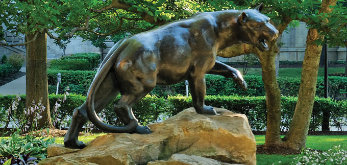 The Pitt mascot, Roc the panther